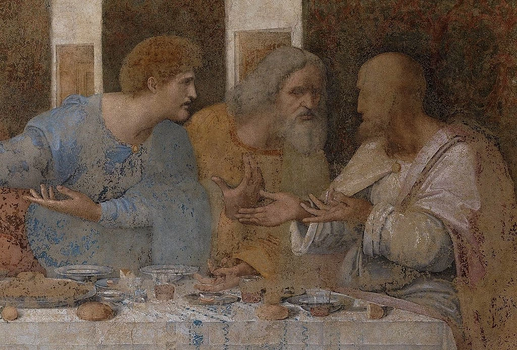 140-L'ultima cena - Convento di Santa Maria delle Grazie, Milano - dettaglio